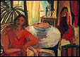 Pause confidence, huile sur toile